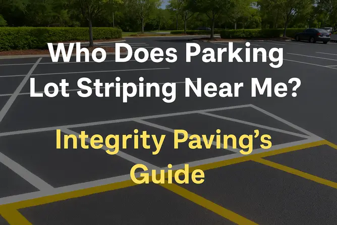 Who Does Parking Lot Striping Near Me Integrity Paving’s Guide
